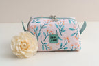 Kosmetiktasche Blüten wasserabweisend | Kleine Wetbag Boxy Bag