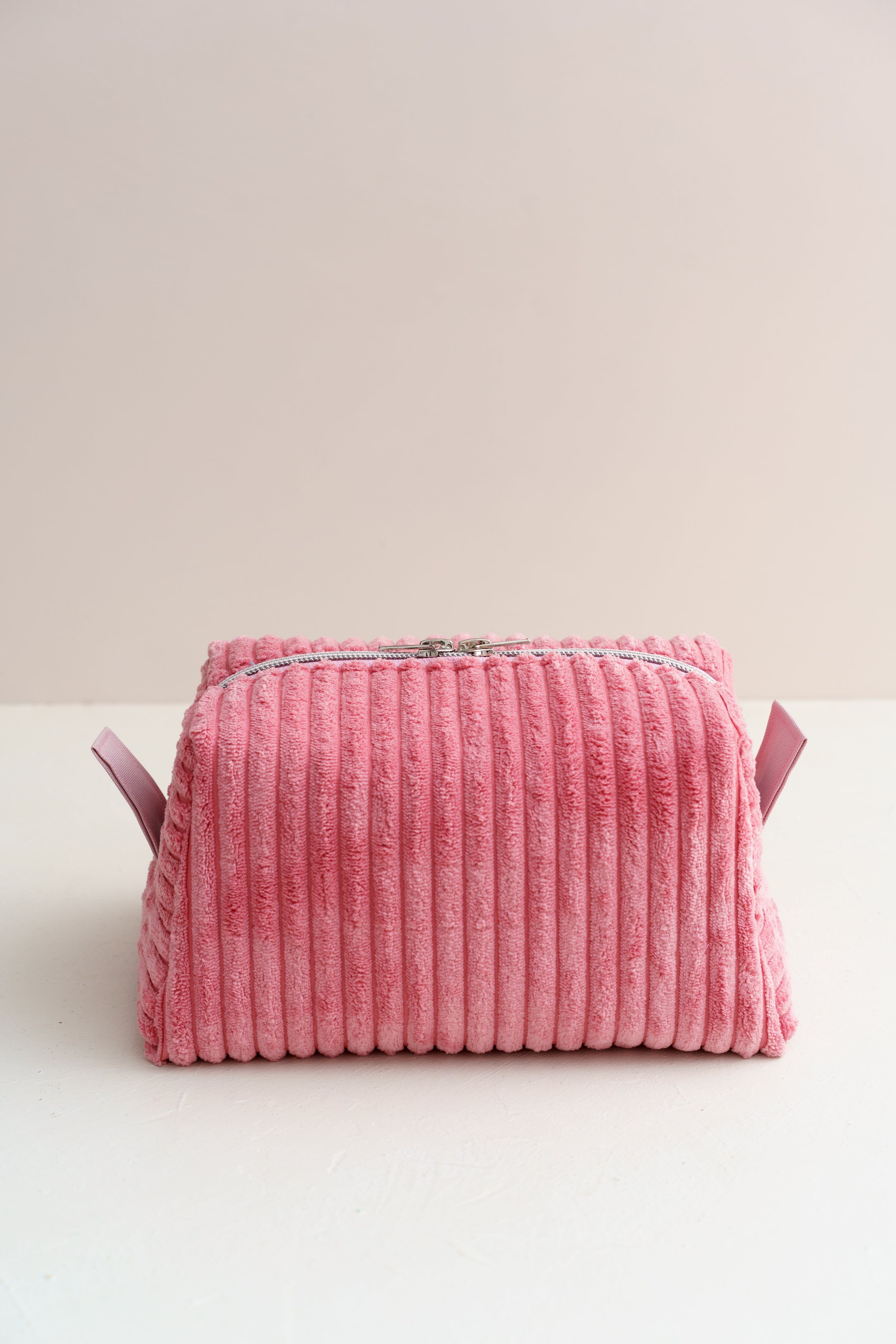 Kosmetiktasche Rosa Cord | Handgenähte Boxy Bag