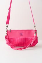 Pinkfarbene Crossbody Bag, Schultertasche und Handtasche aus Cord