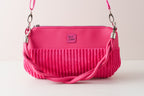 Pinkfarbene Crossbody Bag, Schultertasche und Handtasche aus Cord