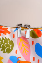 Umhängetasche Herbstmuster bunt – Crossbody Bag mit Blättern und Pilzen - Oh la Lissi