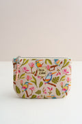 Kosmetiktasche mit Eisvögeln und Magnolien