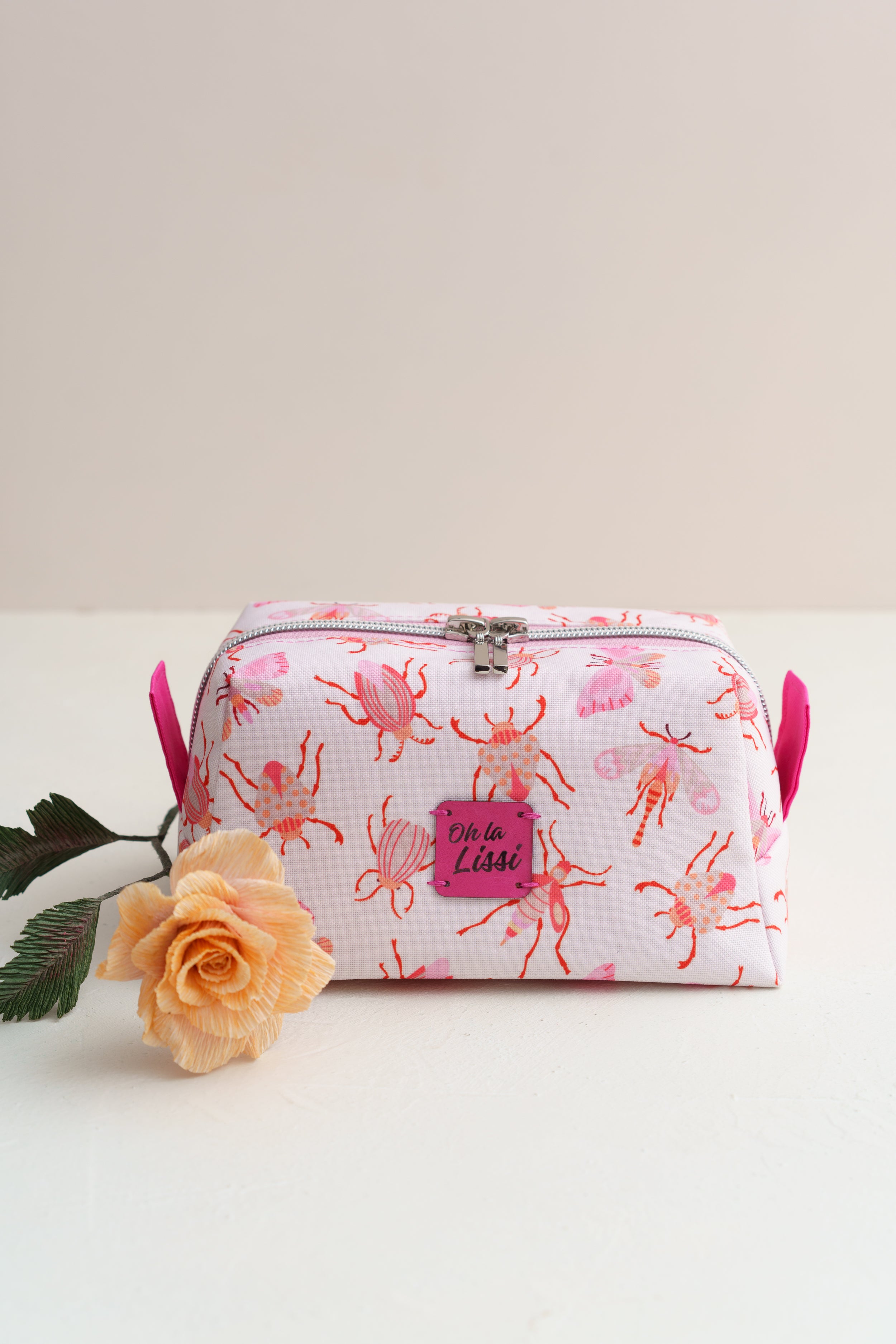 Kosmetiktasche Käfer Rosa | Boxy Bag
