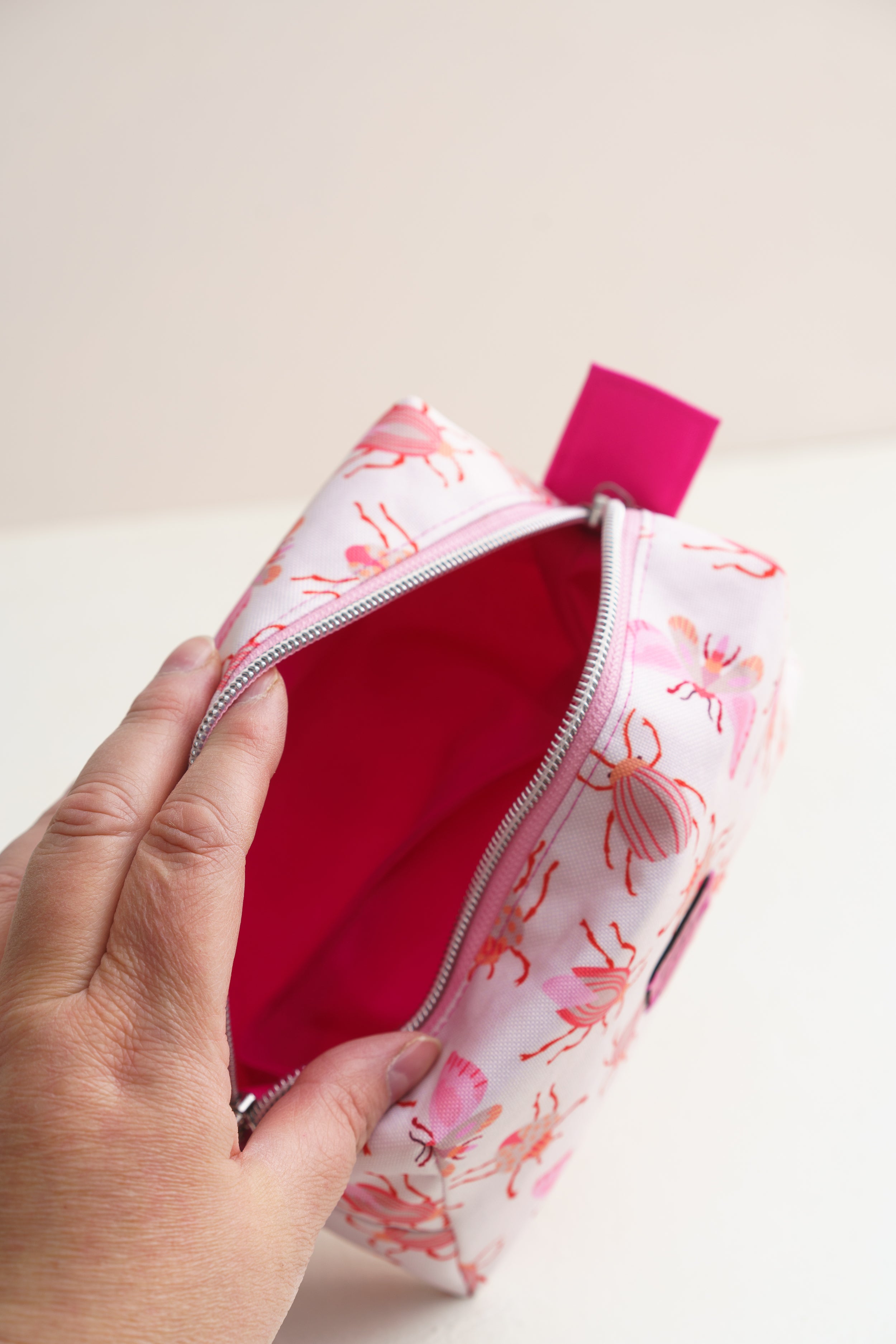 Kosmetiktasche Käfer Rosa | Boxy Bag