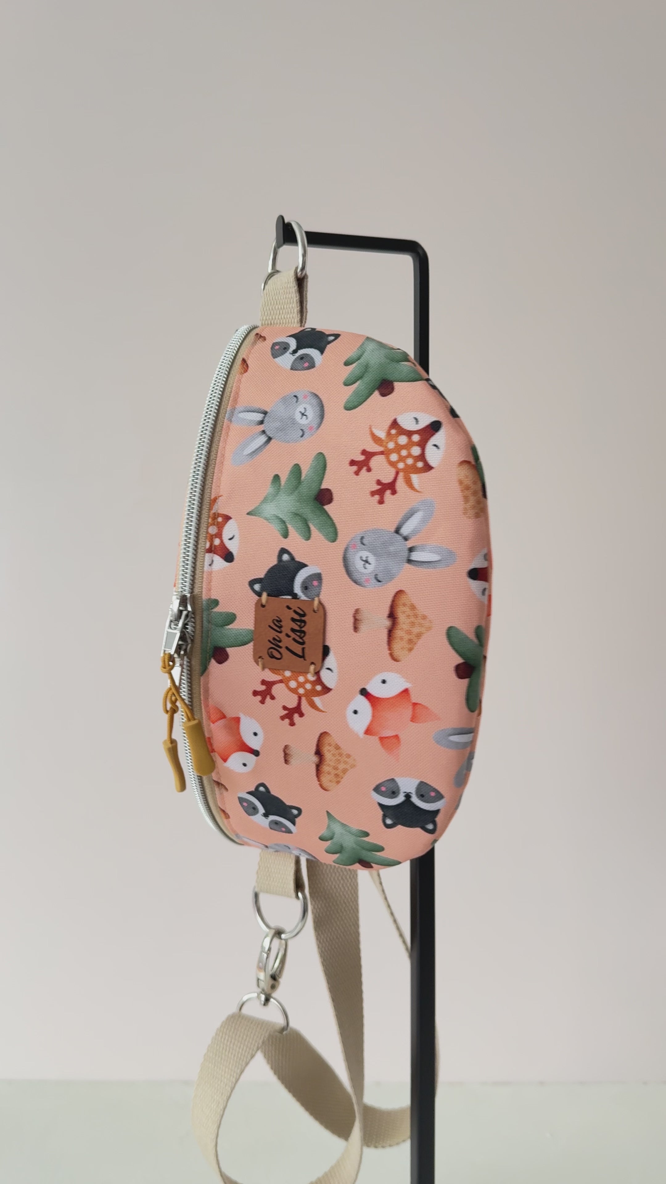 Kindertasche Waldtiere handgemacht für Kinder