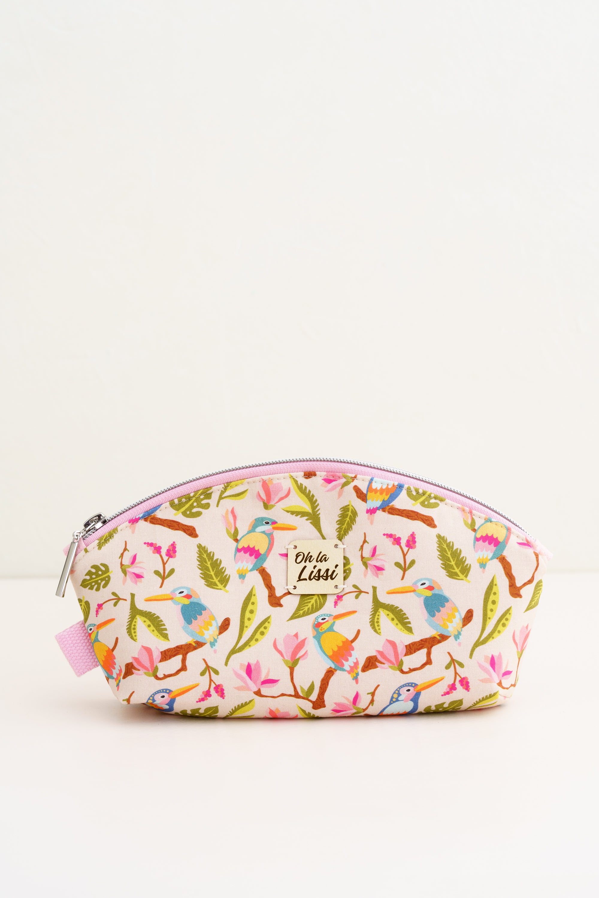 Kosmetiktasche Eisvögel Magnolien Blumen