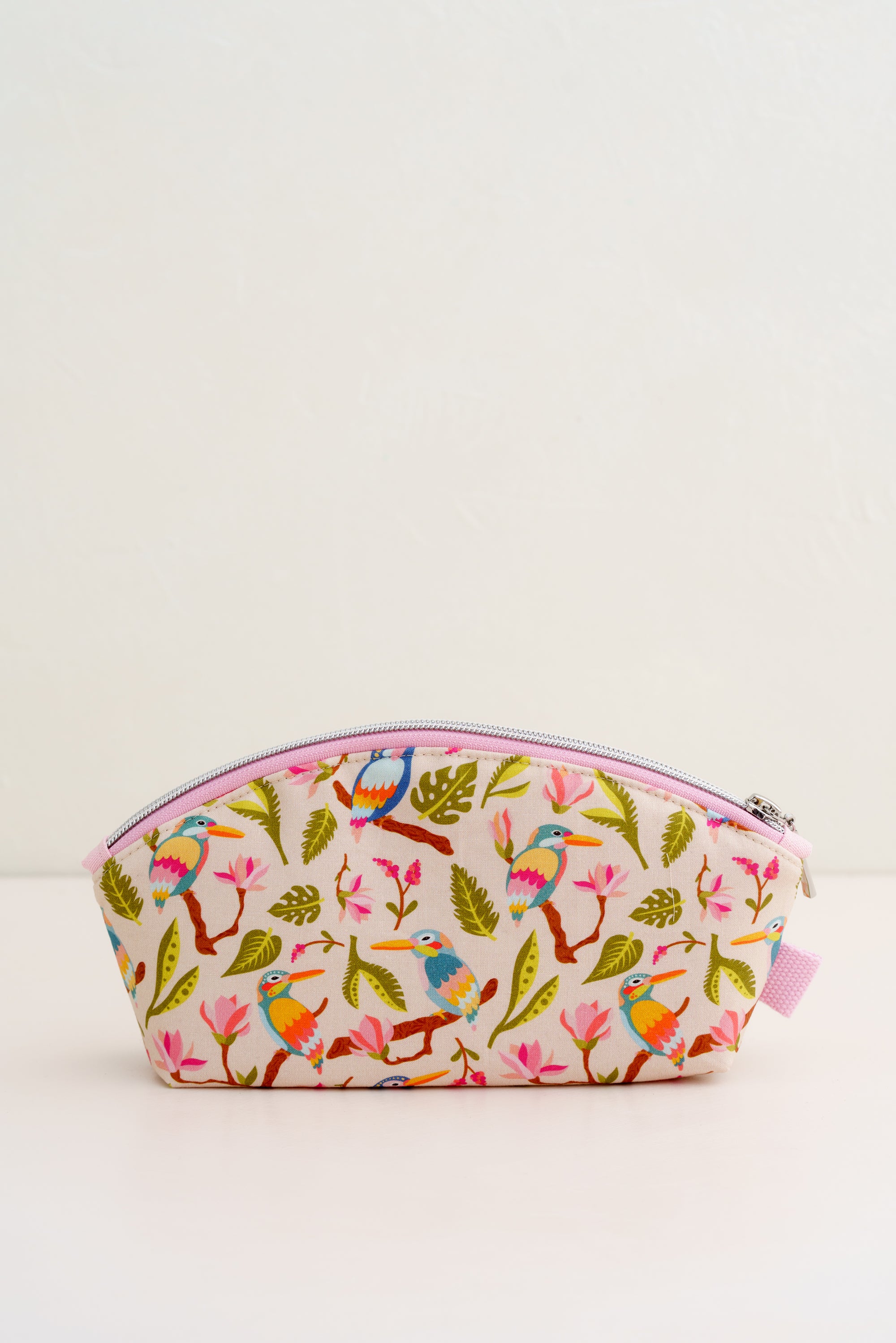 Kosmetiktasche Eisvögel Magnolien Blumen